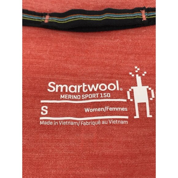 Smartwool Shirt Womens Size Small Orange Steamboat Springs Short Sleeve - Picture 8 of 11